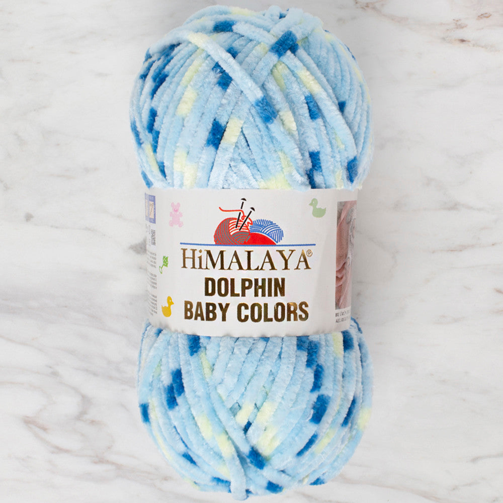 Himalaya Dolphin Baby Colors Kadife Ebruli El Örgü İpi - 80403